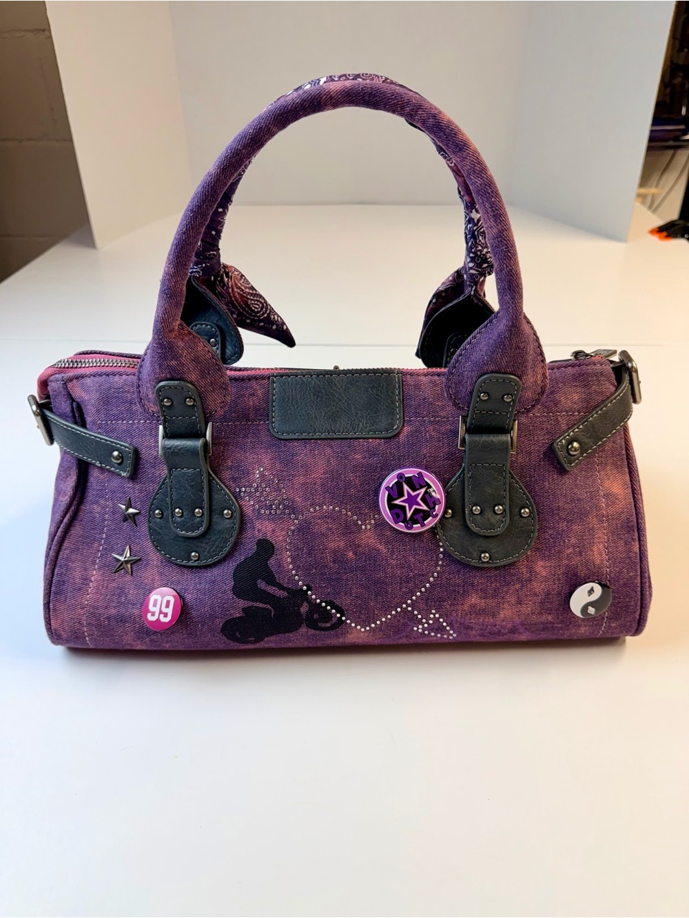 Von Dutch Bree Satchel Handbag Y2K NWT